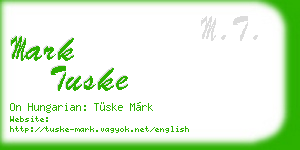 mark tuske business card