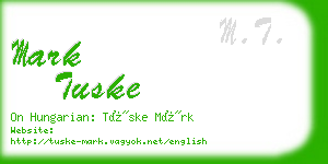 mark tuske business card